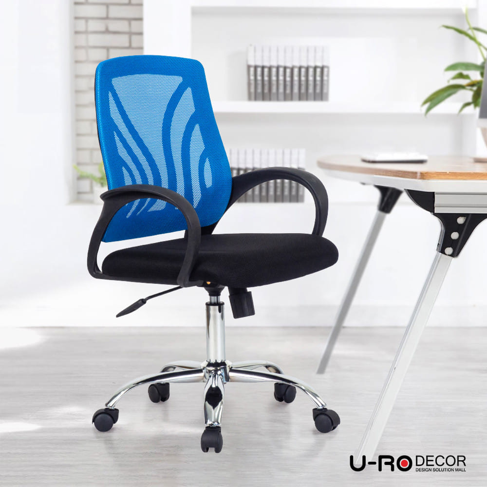 เก้าอี้สำนักงาน U-RO DECOR SATURN 000002118 สีดำ/น้ำเงิน