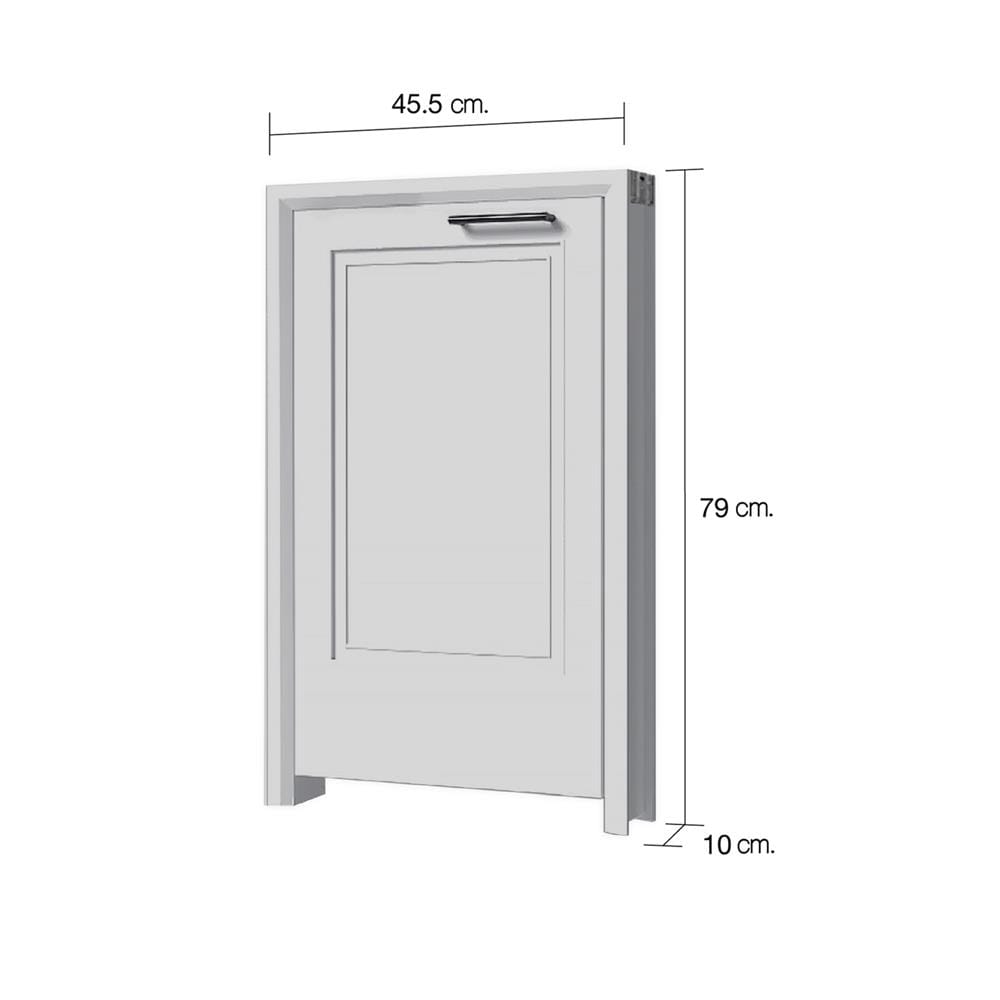 บานถังแก๊ส CABIN HARPER 45.5x79 ซม. สีเทา