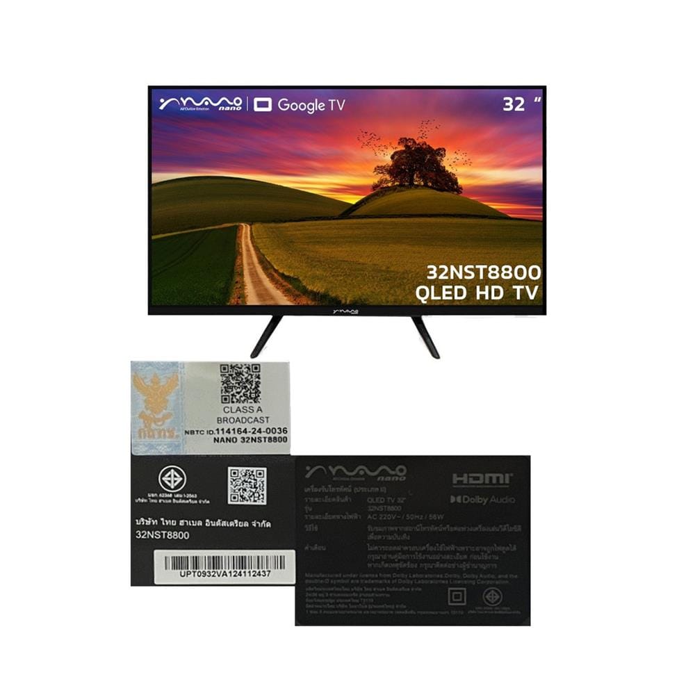 ทีวีคิวแอลอีดี 32 นิ้ว NANO (HD , QLED, GOOGLE TV) 32NST8800