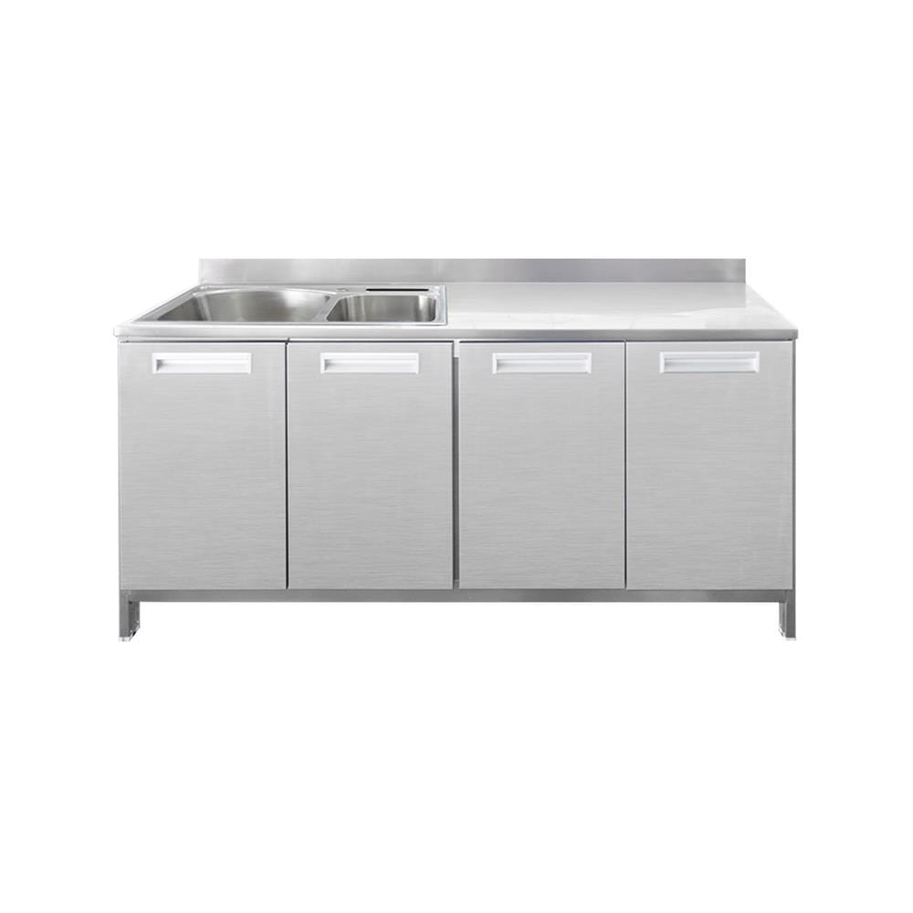 ตู้ตั้งพื้นท็อปซิงค์ 2 หลุม SANKI CLEAN KITCHEN SMC-NS2 150 ซม.