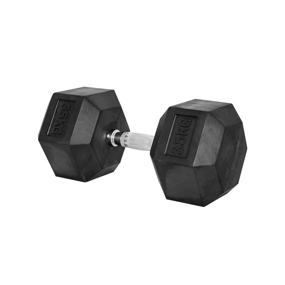 ดัมเบลหกเหลี่ยม หุ้มยาง IRONTEC 35 กก. (1 ข้าง)