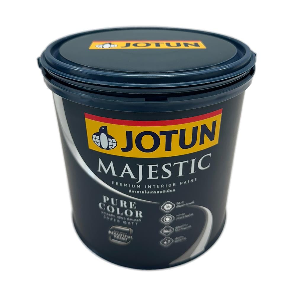 สีน้ำทาภายใน ชนิดด้าน JOTUN MAJESTIC PURE COLOR BASE A สีขาว 3.6 ลิตร