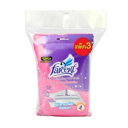 ผ้าถูพื้นแบบเปียก FARCENT กลิ่นลาเวนเดอร์ (แพ็ก 3 ชิ้น)_0