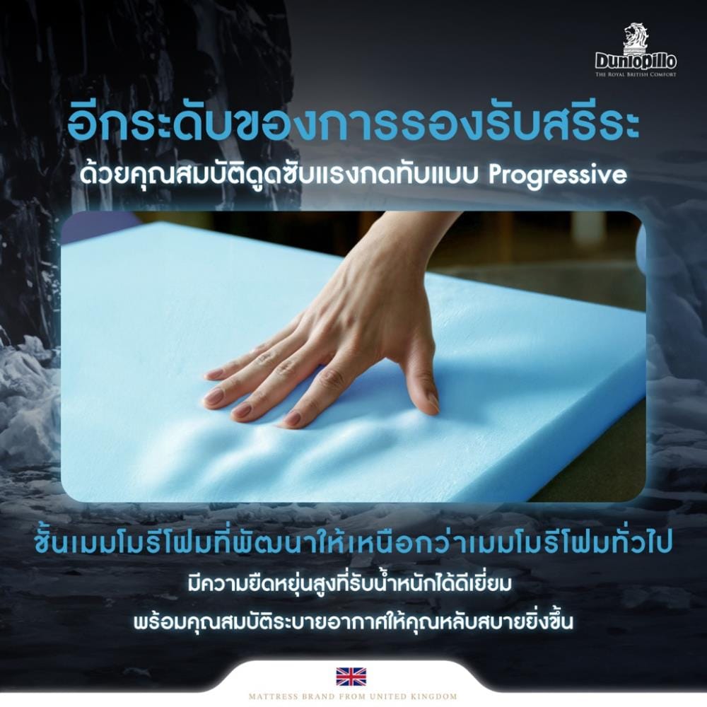 แผ่นรองนอน 6 ฟุต DUNLOPILLO EXBURY