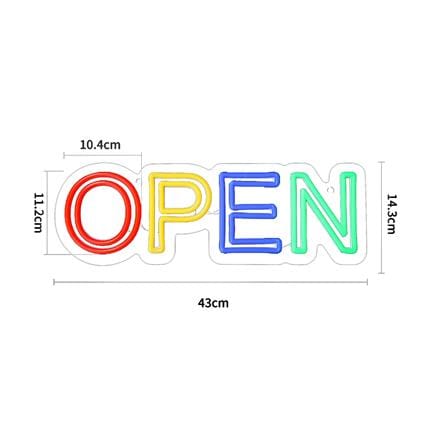 ป้ายไฟ LED CARINI MS24019 OPEN สีเหลือง/เขียว/แดง/น้ำเงิน_3