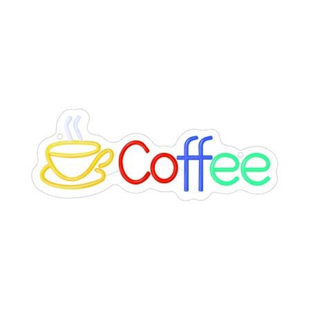 ป้ายไฟ LED CARINI MS24022 COFFEE สีเหลือง/เขียว/แดง/น้ำเงิน_0