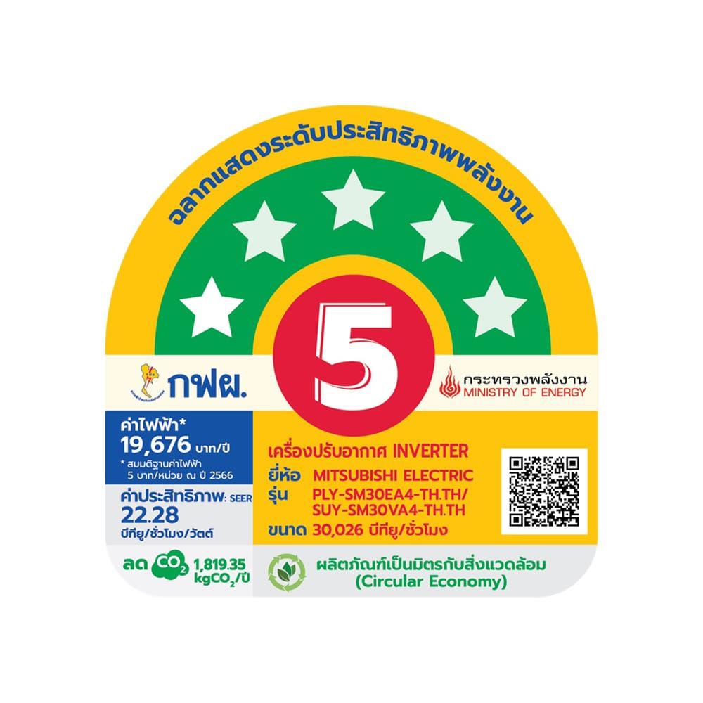 แอร์เพดาน MITSUBISHI PLY-SM30EA4 30026 BTU อินเวอร์เตอร์