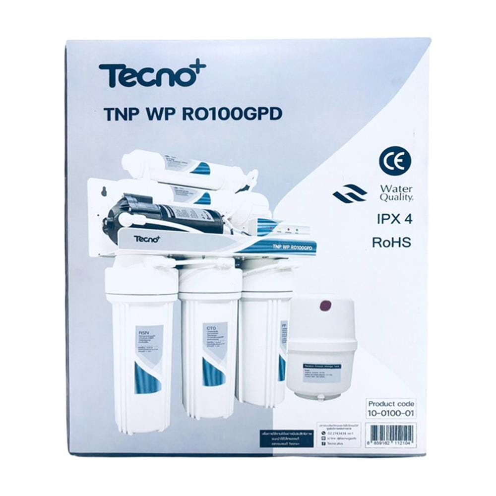 เครื่องกรองน้ำดื่ม TECNOPLUS TNP WP RO100 GPD