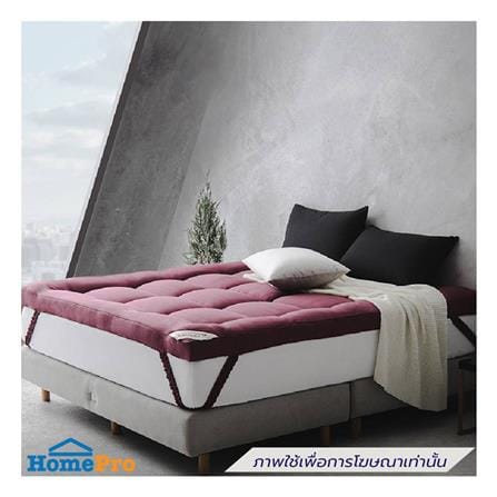 แผ่นรองนอน 3.5 ฟุต WOODFIELD WARRANT สี CRIMSON_2