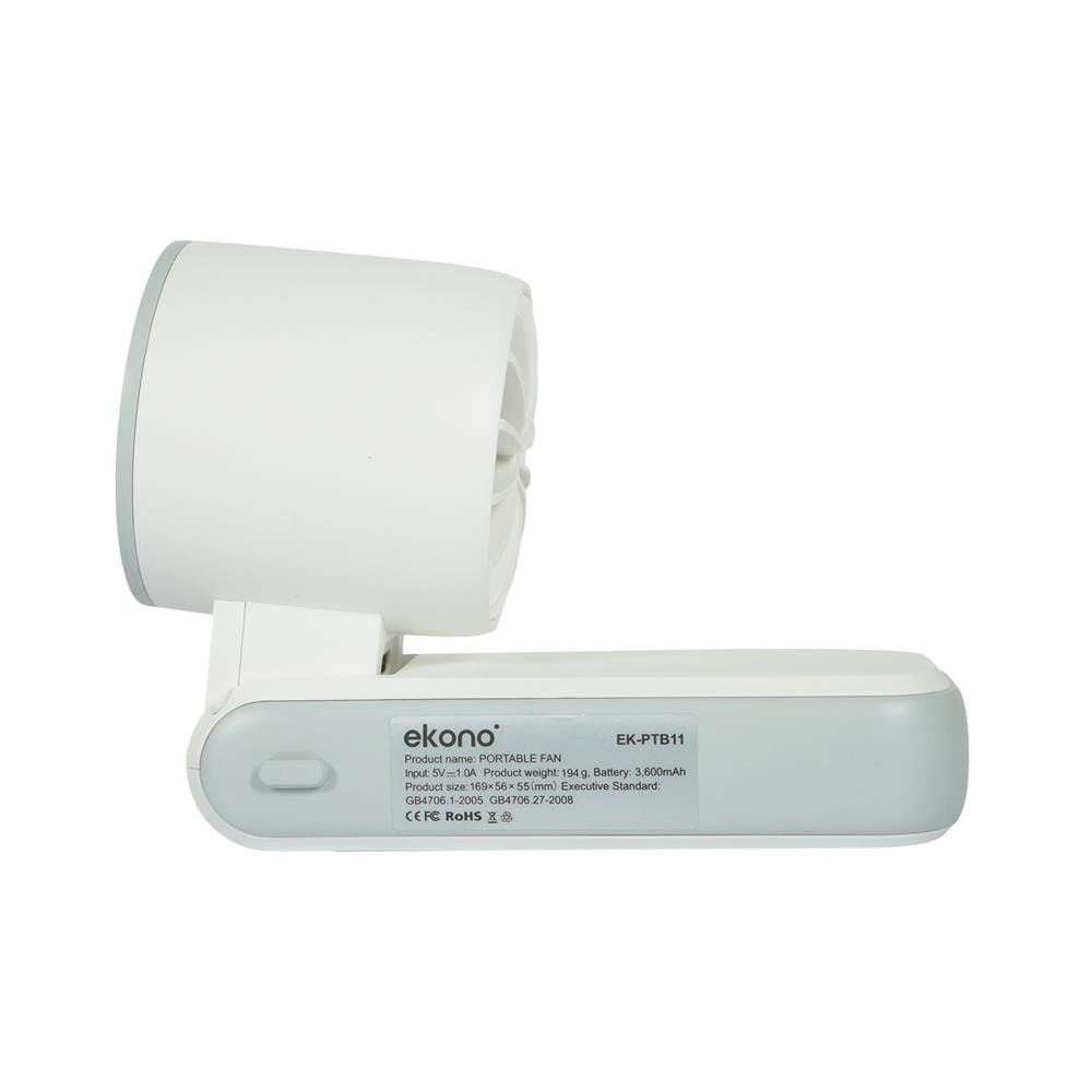 พัดลมพกพา 1.6 นิ้ว EKONO EK-PTB11 สีขาว