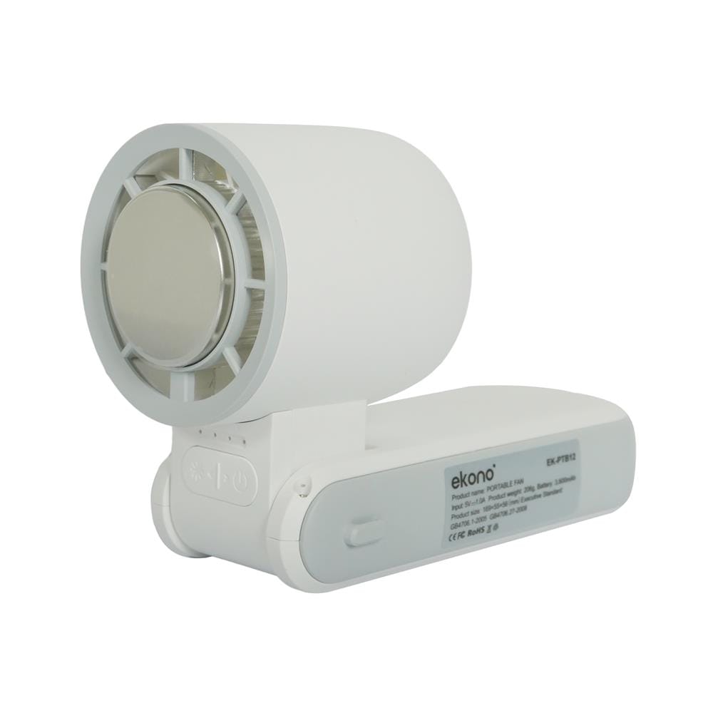 พัดลมพกพา 1.6 นิ้ว EKONO EK-PTB12 สีขาว