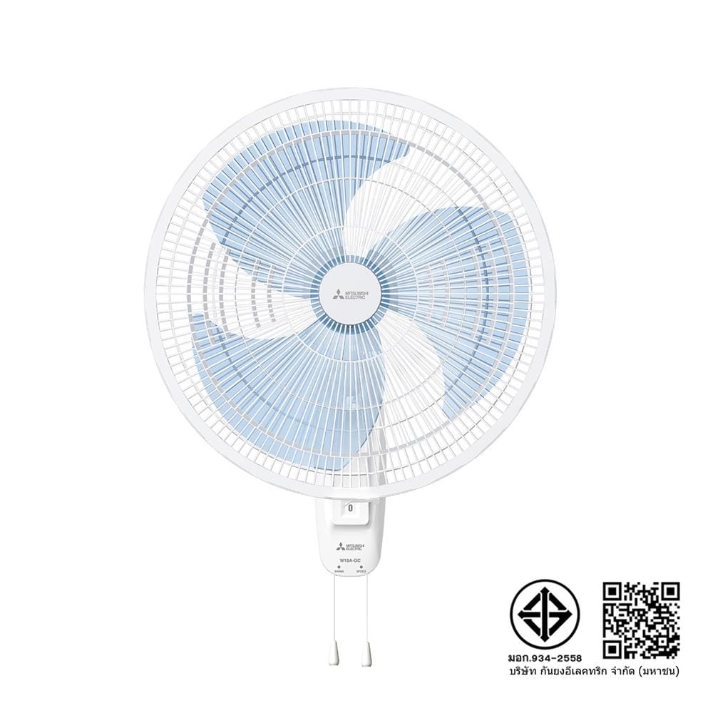 พัดลมติดผนัง 18 นิ้ว MITSUBISHI W18A-GC WHT สีขาว