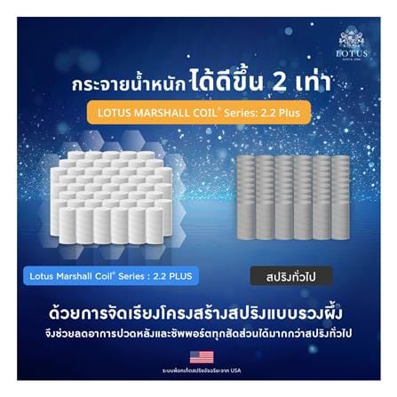 ที่นอนพ็อกเก็ตสปริง 5 ฟุต สุญญากาศ LOTUS รุ่น ASLEEP I พร้อมหมอนหนุน 2 ใบ_8