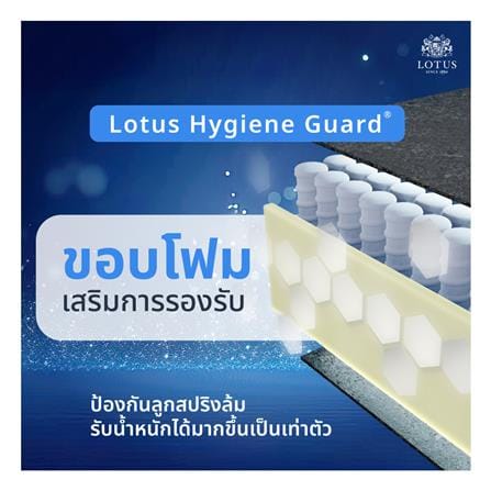 ที่นอนพ็อกเก็ตสปริง 3.5 ฟุต สุญญากาศ LOTUS รุ่น ASLEEP II พร้อมหมอนหนุน 1 ใบ_9