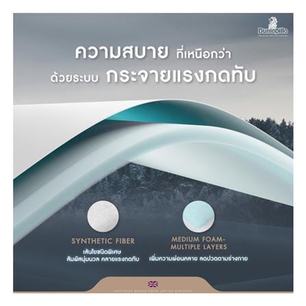 ที่นอนพ็อกเก็ตสปริง 6 ฟุต สุญญากาศ DUNLOPILLO รุ่น VENUS พร้อมหมอนหนุน 2 ใบ_3