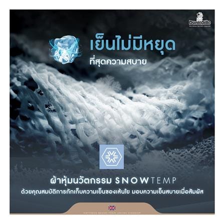 ที่นอนพ็อกเก็ตสปริง 6 ฟุต สุญญากาศ DUNLOPILLO รุ่น VENUS พร้อมหมอนหนุน 2 ใบ_6