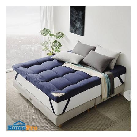 แผ่นรองนอน 5 ฟุต WOODFIELD WARRANT สี NAVY BLUE_2