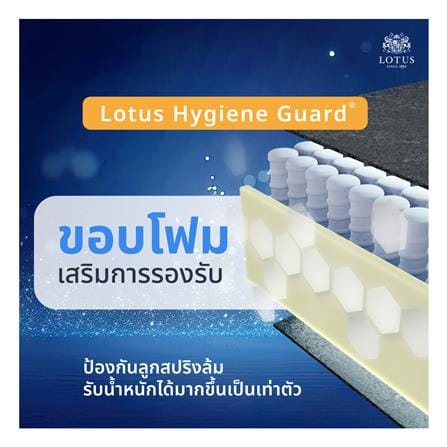 ที่นอนพ็อกเก็ตสปริง 3.5 ฟุต สุญญากาศ LOTUS รุ่น ASLEEP I พร้อมหมอนหนุน 1 ใบ_9