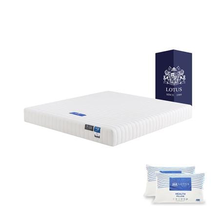 ที่นอนพ็อกเก็ตสปริง 6 ฟุต สุญญากาศ LOTUS รุ่น ASLEEP I พร้อมหมอนหนุน 2 ใบ_0
