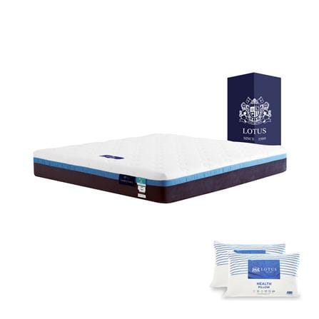 ที่นอนพ็อกเก็ตสปริง 5 ฟุต สุญญากาศ LOTUS รุ่น ASLEEP III พร้อมหมอนหนุน 2 ใบ_0