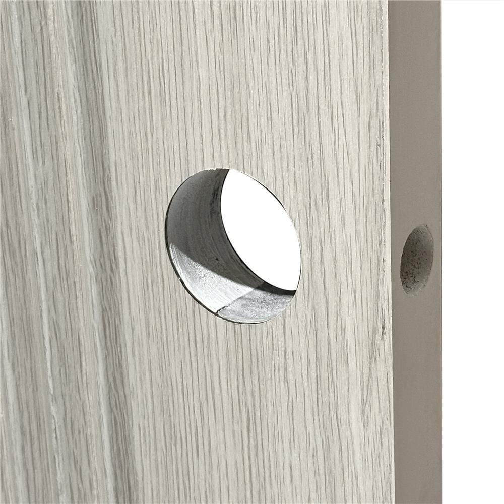 ประตูห้องน้ำ UPVC เจาะลูกบิด AZLE PZL05 70x200 ซม. สี WHITE GRAY