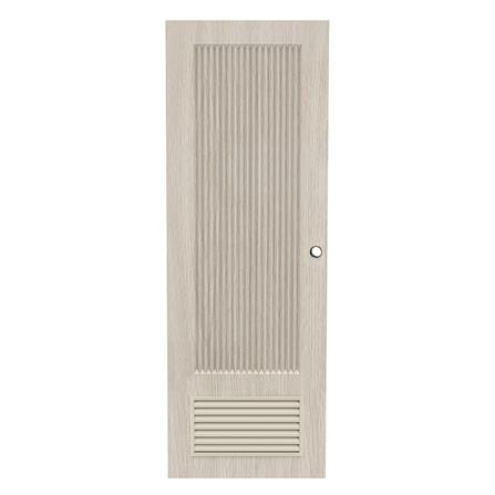 ประตูห้องน้ำ UPVC เจาะลูกบิด AZLE PZL05 70x200 ซม. สี WHITE GRAY