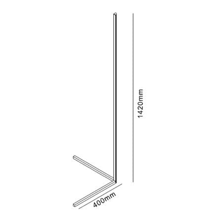 ไฟตั้งพื้น LED CARINI MT16-3670 16 วัตต์ สีขาว/ดำ_12