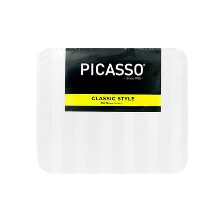 ชุดผ้าปูที่นอน 6 ฟุต (ชุด 5 ชิ้น) PICASSO CLASSIC STYLE สี WHITE_3