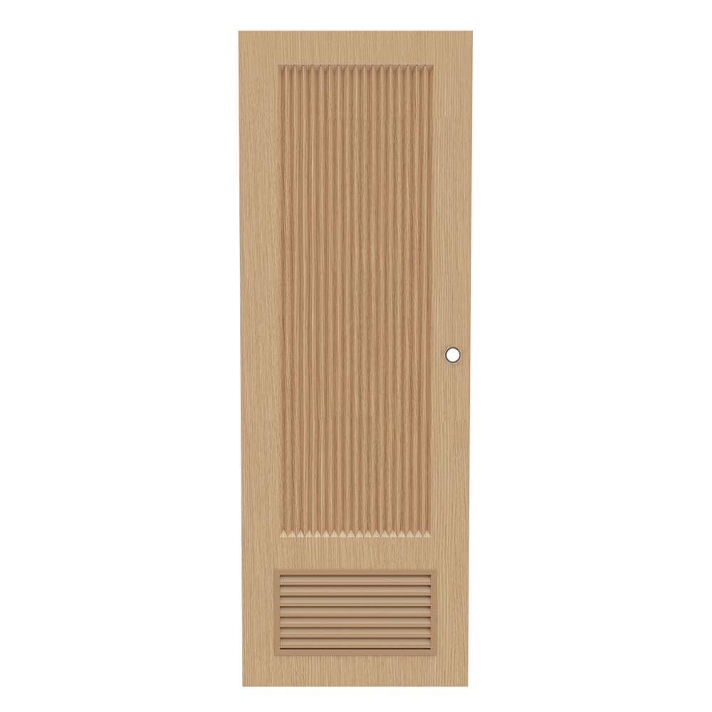 ประตูห้องน้ำ UPVC เจาะลูกบิด AZLE PZL05 70x200 ซม. สี NATURAL ASH WOOD_0