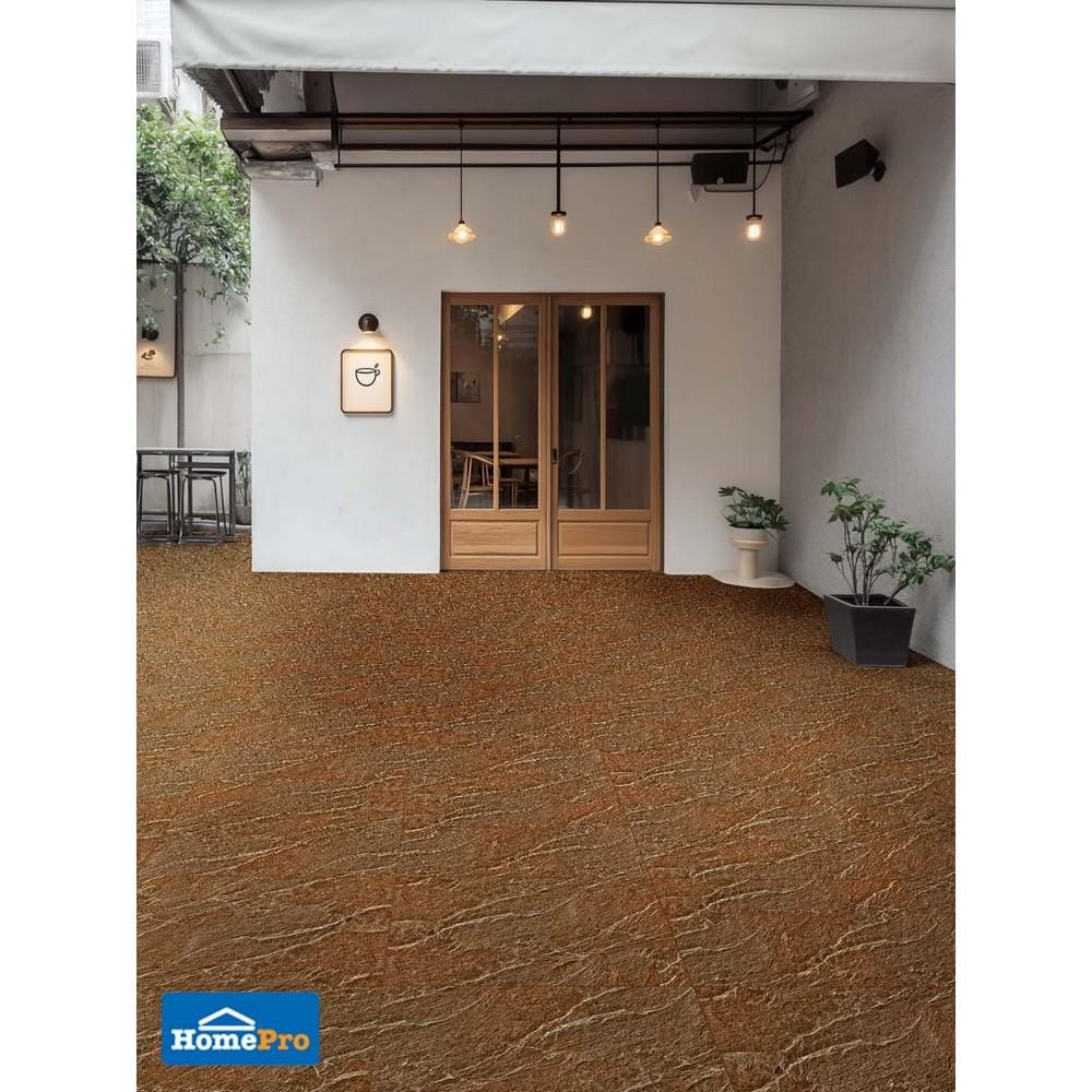 กระเบื้องพื้น 40x60 ซม. TARA รัสติกร็อค น้ำตาลเข้ม PM 1.2 ตร.ม.