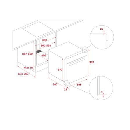 เตาอบฝังดิจิตอล TEKA HLB 8550 SC BK E04 70 ลิตร_7