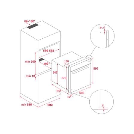 เตาอบฝังดิจิตอล TEKA HLB 8408 BK EASY STEAM_6