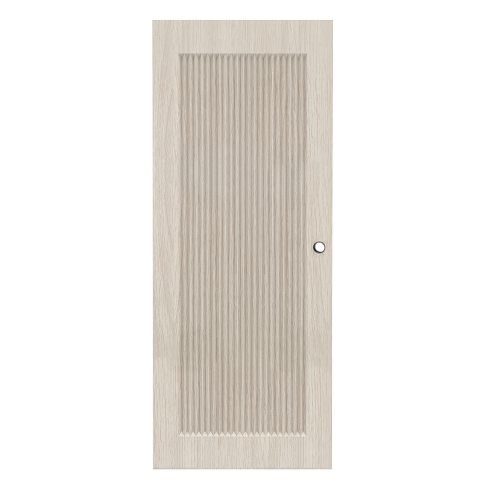 ประตูภายใน UPVC เจาะลูกบิด AZLE PZ05 80x200 ซม. สี WHITE GRAY_0