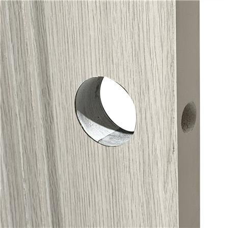 ประตูภายใน UPVC เจาะลูกบิด AZLE PZ05 80x200 ซม. สี WHITE GRAY_4