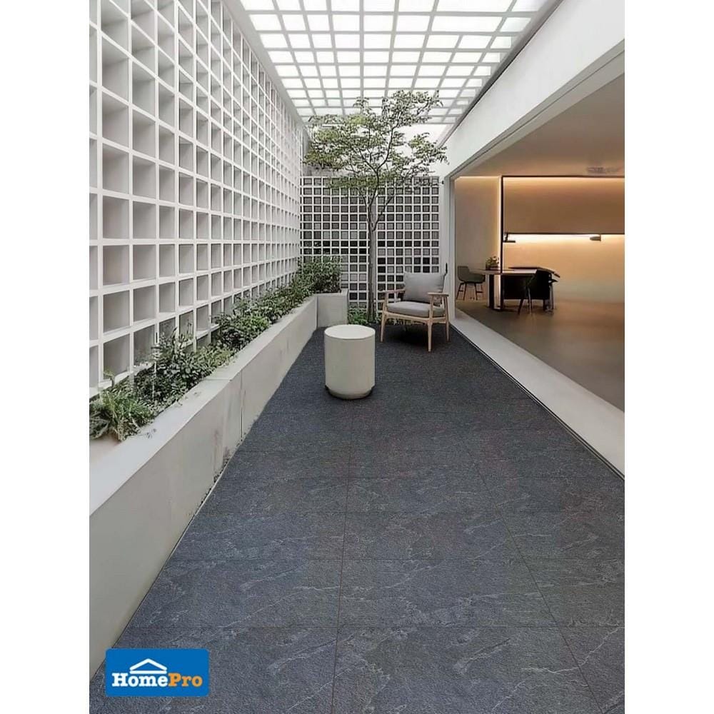 กระเบื้องพื้น 40x60 ซม. TARA รัสติกร็อค เทาเข้ม PM 1.2 ตร.ม.
