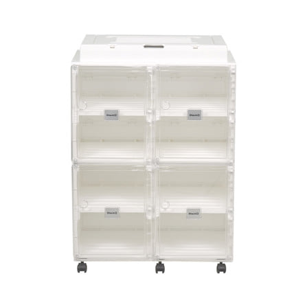 ชั้นวางรองเท้า 8 ช่อง พร้อมระบบเป่าแห้ง อุ่น และกำจัดกลิ่น STACKO CLAIRE 53.5X34X76 ซม. สีขาว_2