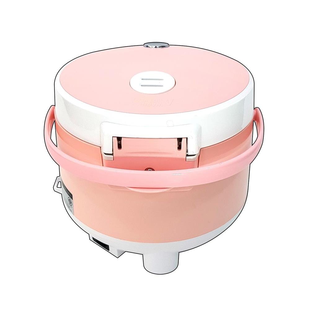 หม้อหุงข้าว MANUAL SKG SK-125 1.2 ลิตร สีขาว/ชมพู