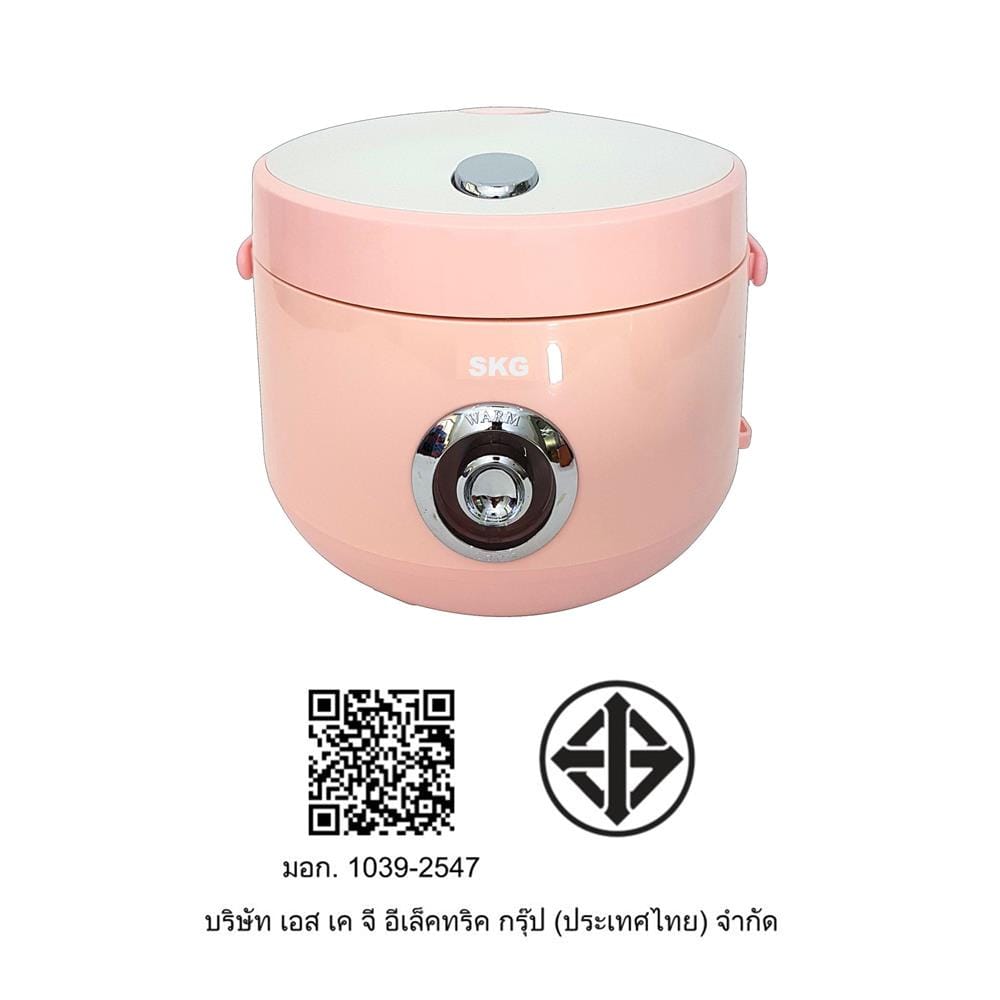 หม้อหุงข้าว MANUAL SKG SK-125 1.2 ลิตร สีชมพู