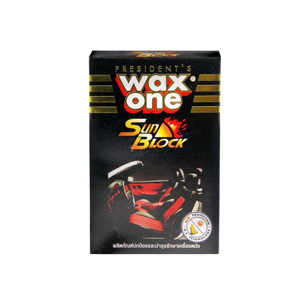 น้ำยาเคลือบเงาหนัง WAX ONE SUN BOLCK 110 มล.