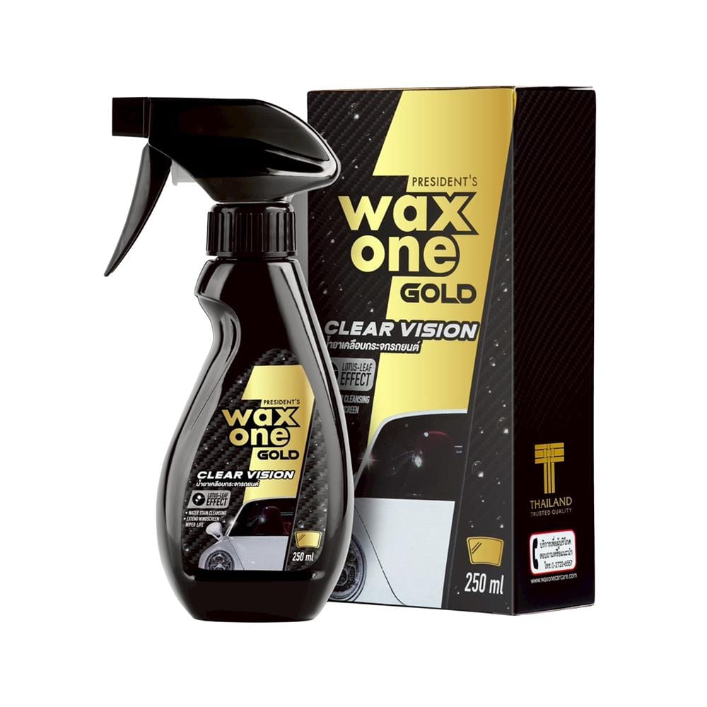 สเปรย์เคลือบกระจกรถยนต์ WAX ONE CLEAR VISION 250 มล.