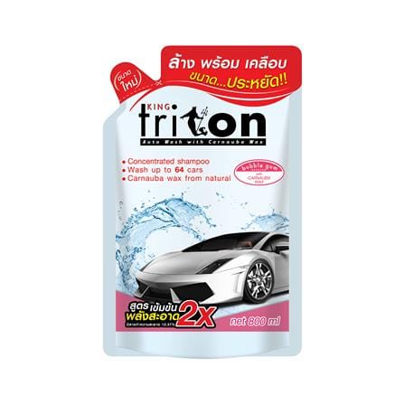 แชมพูล้างรถ KING TRITON 800 มล. บับเบิ้ล กัม_0