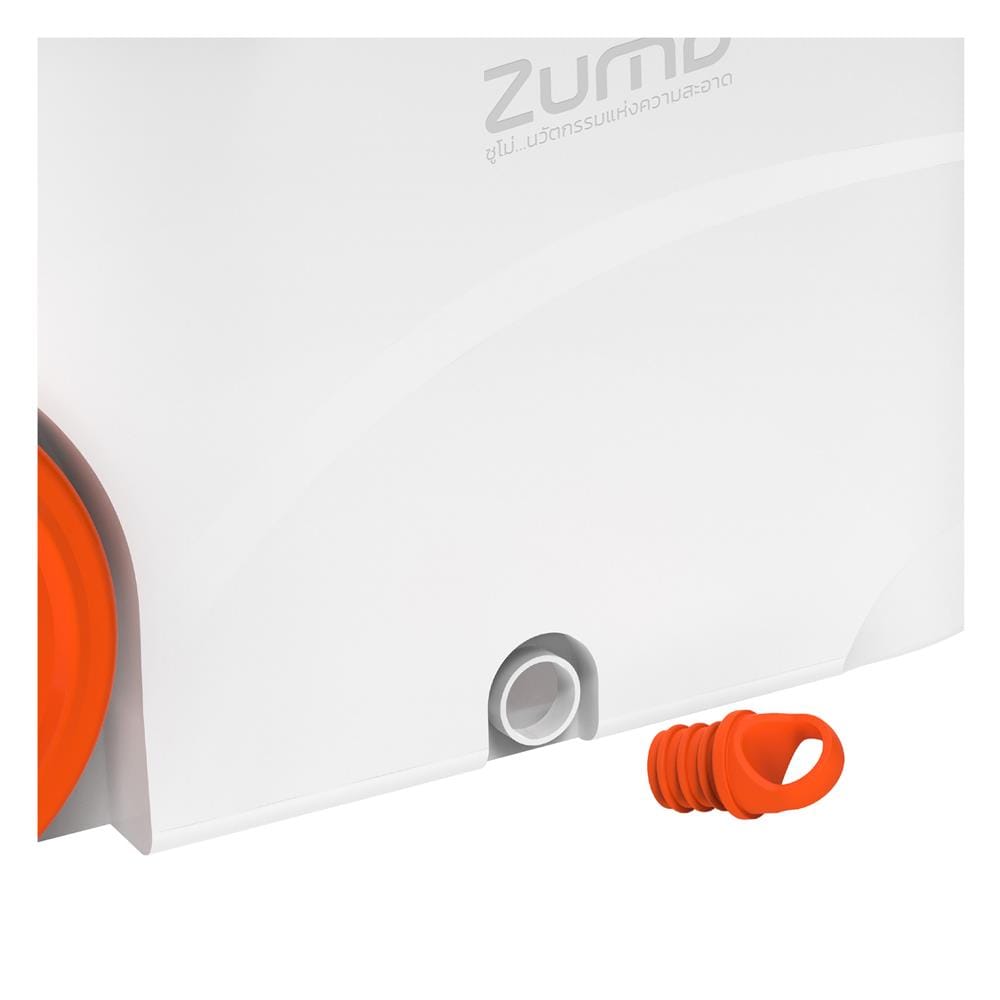 ชุดอุปกรณ์ถังปั่นพร้อมไม้ม็อบ ZUMO ZM01 สีขาว/ส้ม
