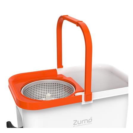 ชุดอุปกรณ์ถังปั่นพร้อมไม้ม็อบ ZUMO DOUBLE POWER ZM02 สีขาว/ส้ม_4