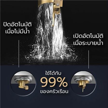 ตะแกรงกันกลิ่นเหลี่ยม CASSA CM0041 10 ซม. สีเงินเงา_2
