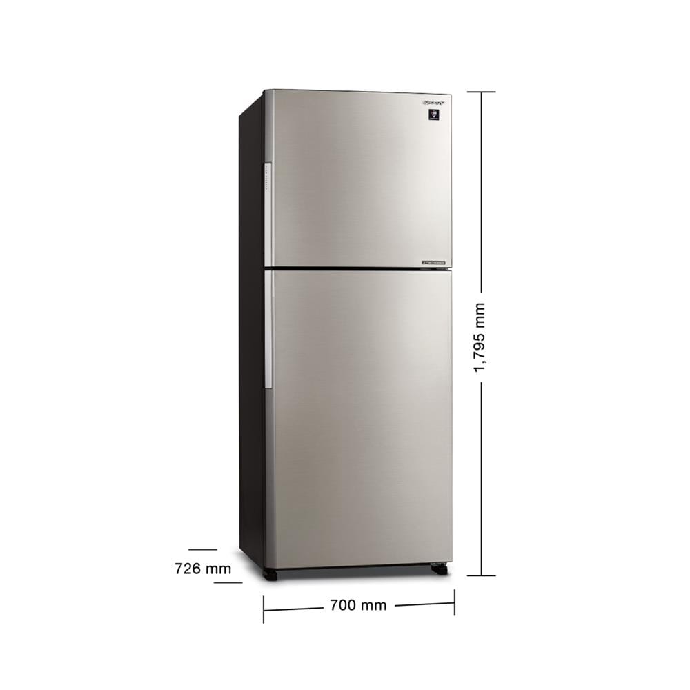 ตู้เย็น 2 ประตู SHARP SJ-XP500TP-SL 16.6 คิว สีเงิน