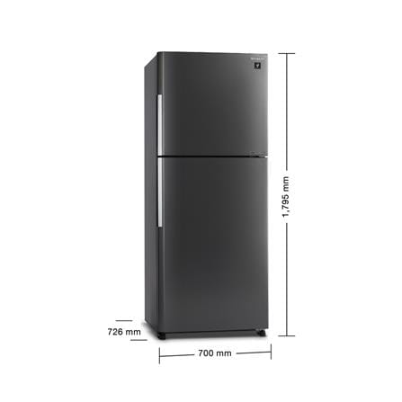ตู้เย็น 2 ประตู SHARP SJ-XP500TP-DK 16.6 คิว สีเทา_9