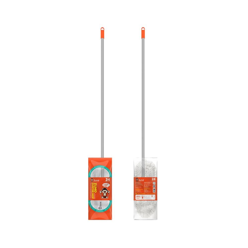ไม้ม็อบดันฝุ่น ZUMO ZM24 24 นิ้ว สีขาว/ส้ม