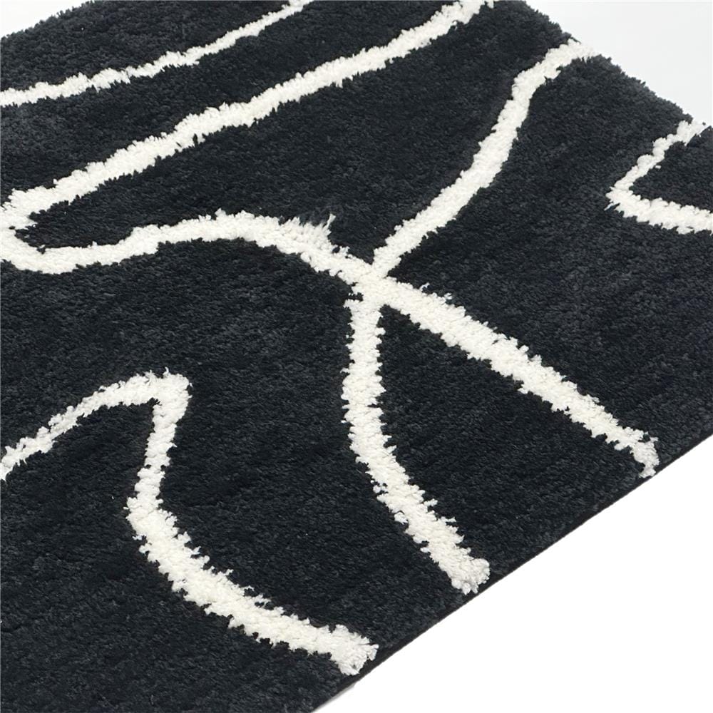 พรม HOME LIVING STYLE BILLIE 45X70 ซม. สีดำ