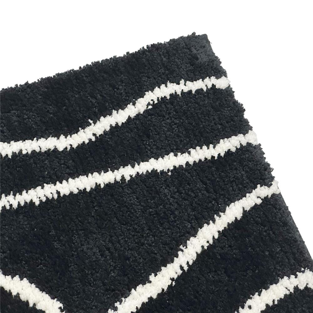 พรมห้องน้ำ HOME LIVING STYLE BILLIE 50X60 ซม. สีดำ