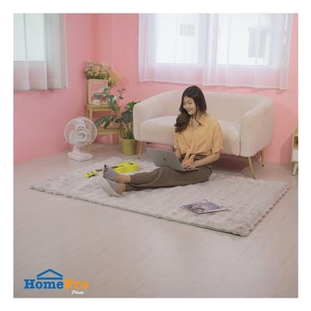 พรม HOME LIVING STYLE BUBBLE 120X180 ซม. สีเทา_6